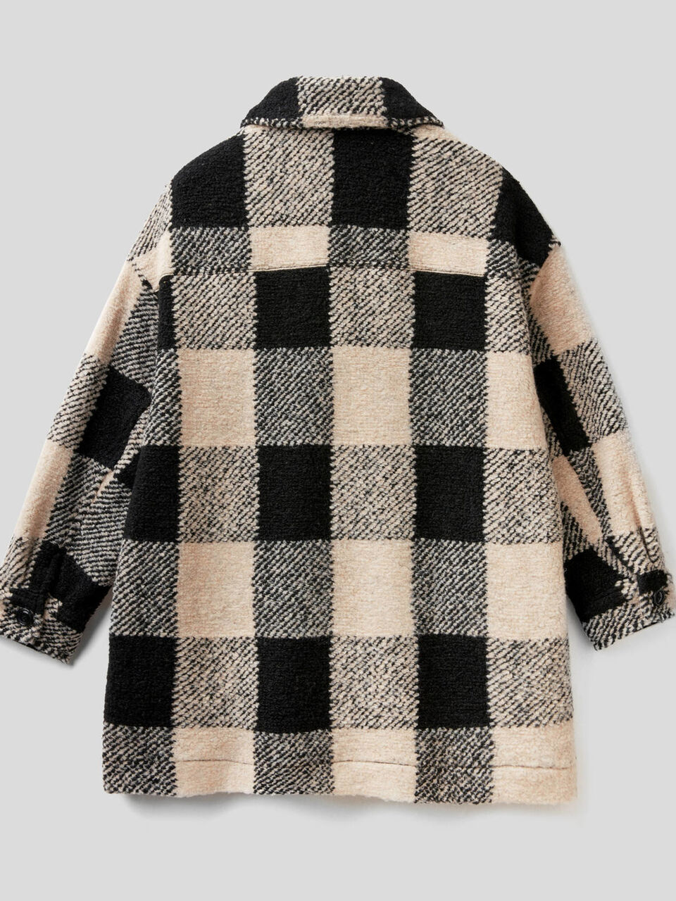 Hemdjacke aus einer Wollmischung mit Karomuster image number 2