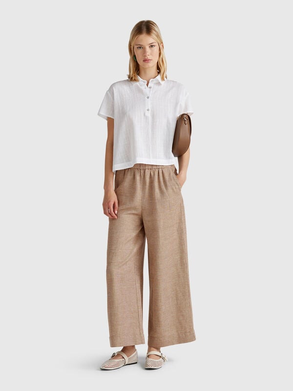 Hose mit weitem Bein Damen