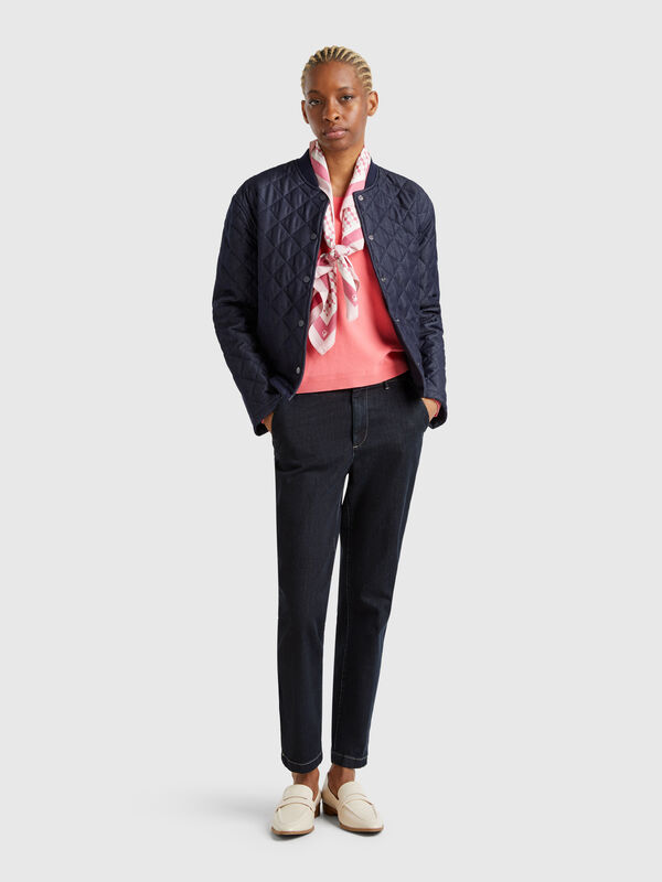 Slim Fit Chinohose aus Denim Damen
