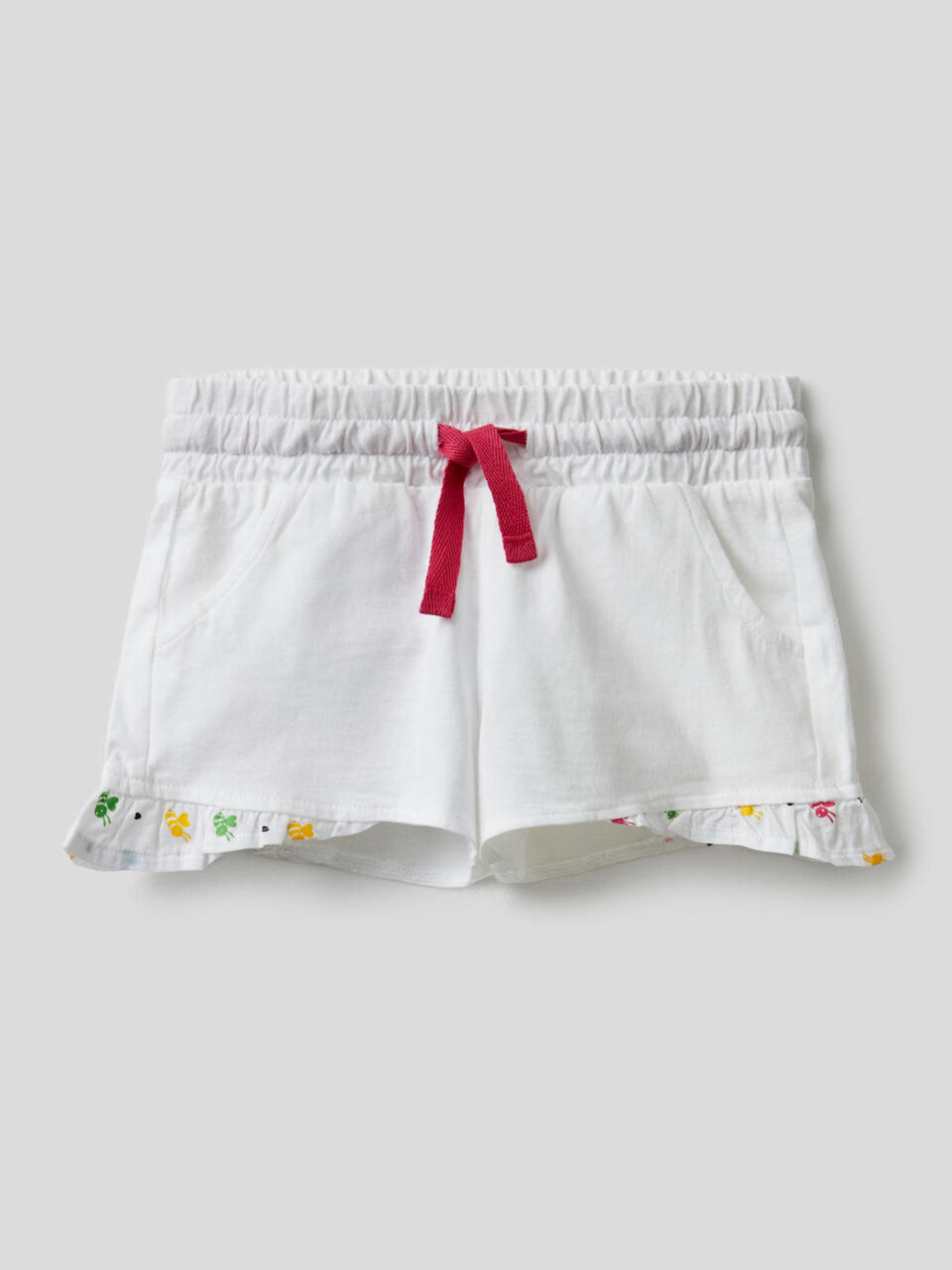 Shorts aus 100% Baumwolle mit Rüsche image number 1