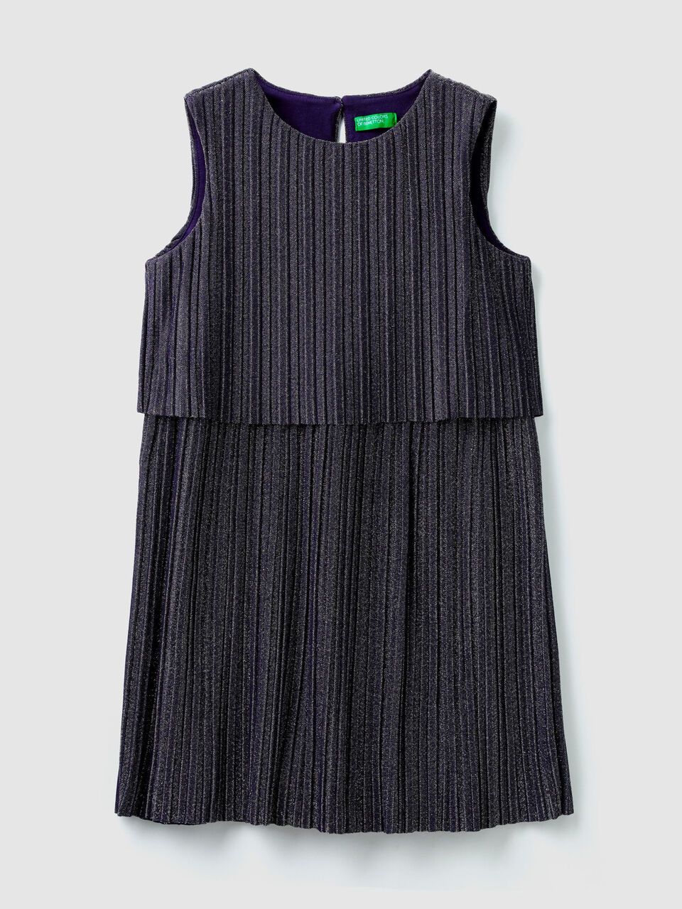 Plisséekleid mit Lurex image number 1