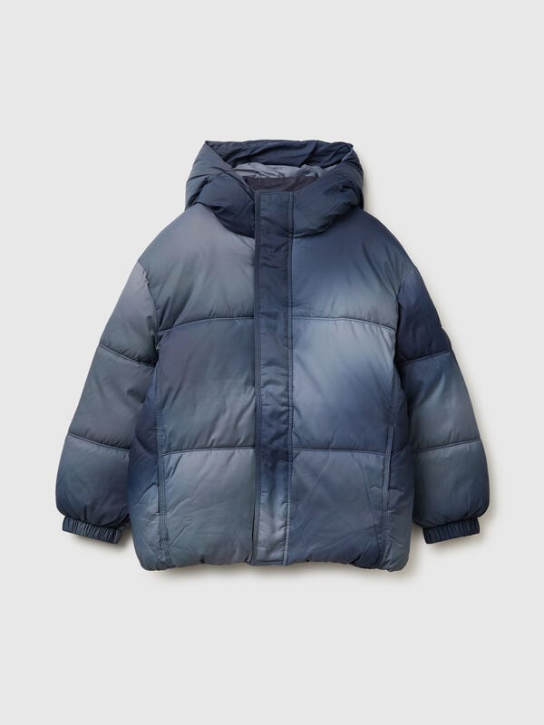 Wattierte Jacke aus schattiertem Nylon Jungen