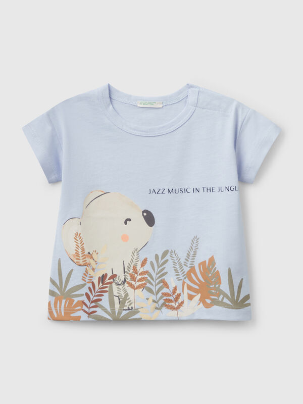 T-Shirt mit Boxy-Passform und Aufdruck Newborn