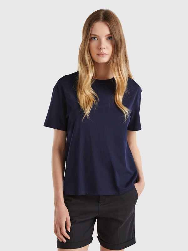Shirt in 100% Baumwolle mit kurzen Ärmeln Damen