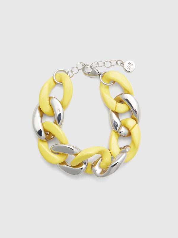 Kettenarmband aus Gold und Gelb Damen