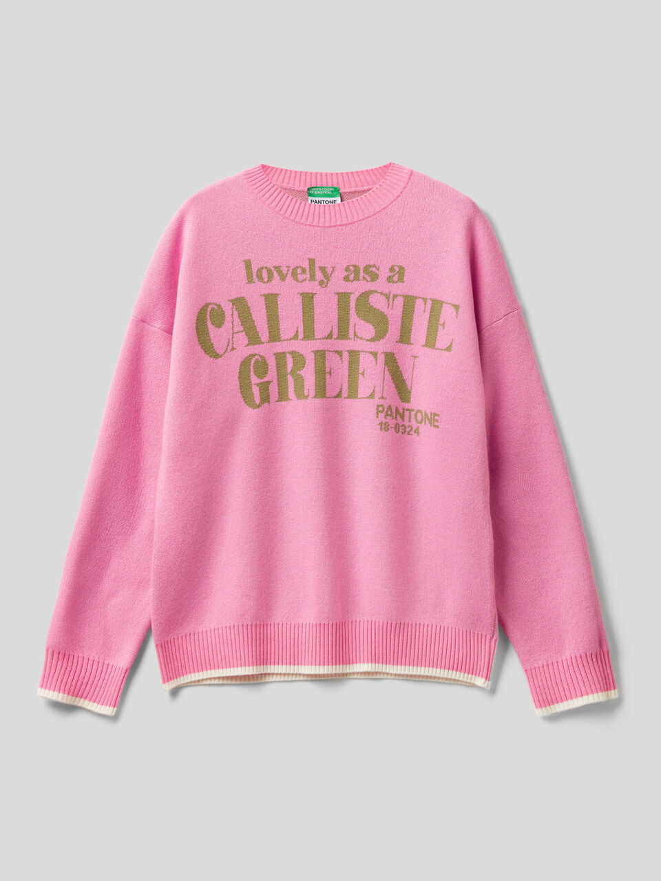 Pullover mit Slogan BenettonxPantone™ image number 1