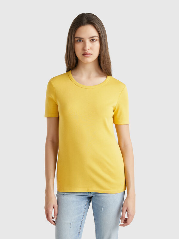 T-Shirt aus Langfaser-Baumwolle Damen