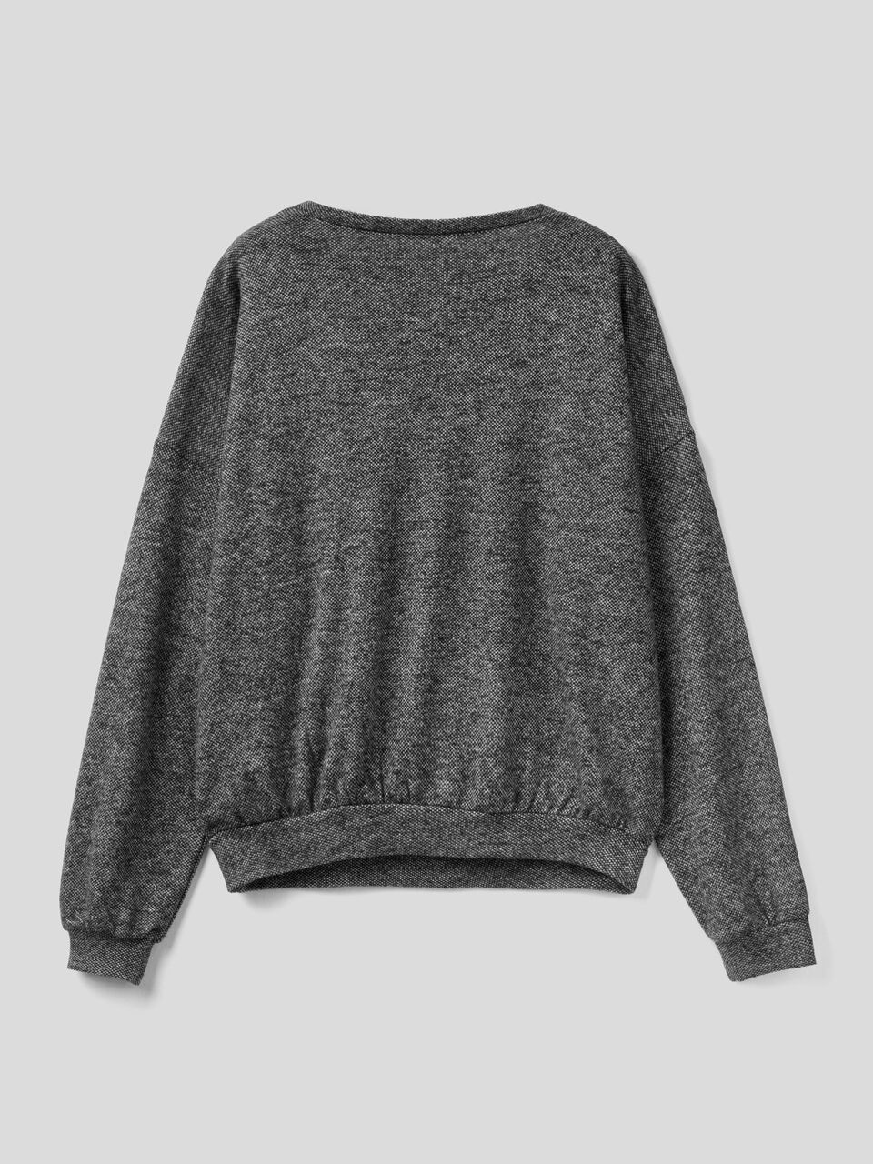 Weicher Pulli aus Pfeffer-und-Salz-Gewebe image number 2
