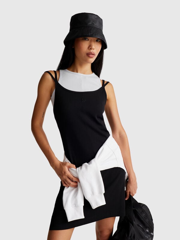 Midikleid aus Baumwollmischung Damen
