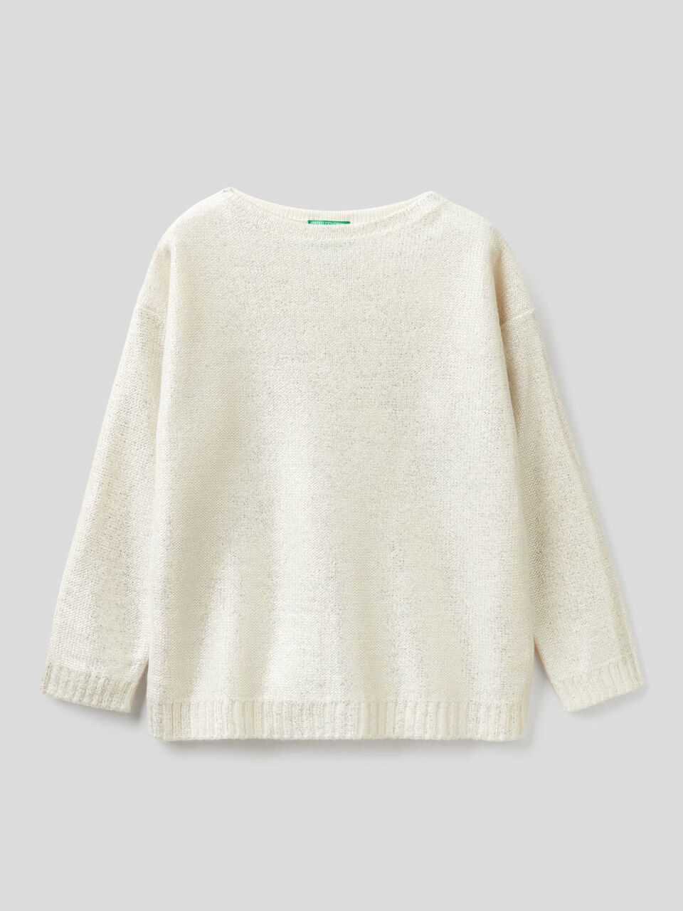 Maxi-Pullover mit laminiertem Print image number 1