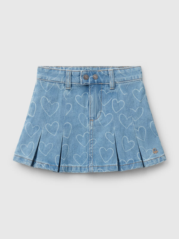 Jeansrock mit Falten Mädchen