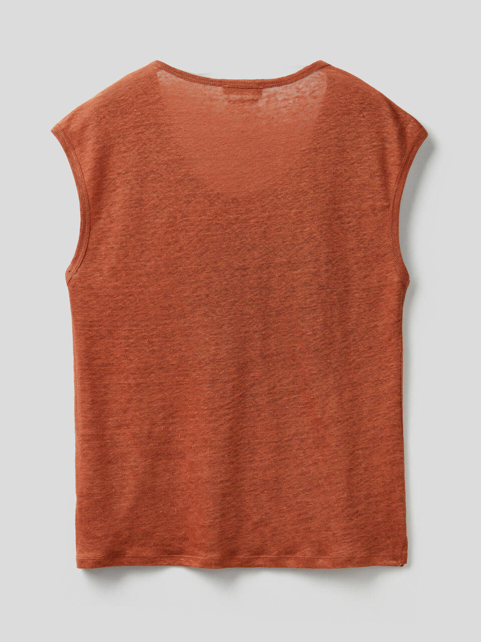 T-Shirt aus 100% Leinen mit kurzen Ärmeln image number 2