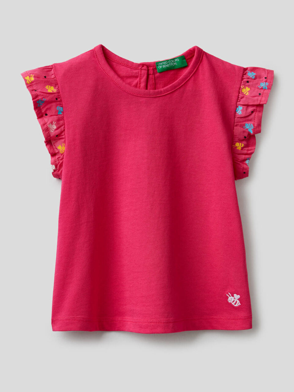 T-Shirt mit Volant-Ärmeln image number 1