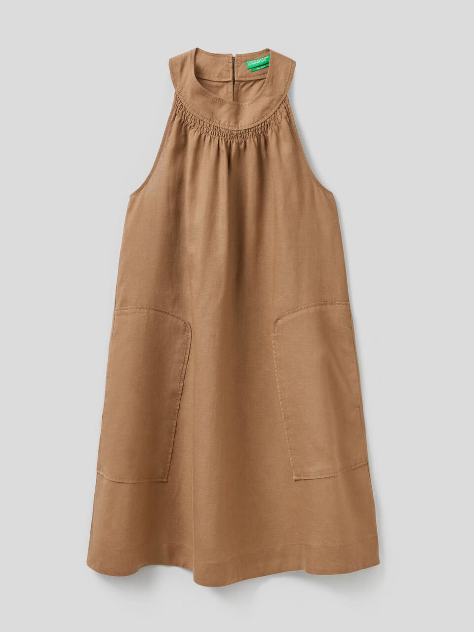 Kurzes Kleid aus 100% Leinen image number 1