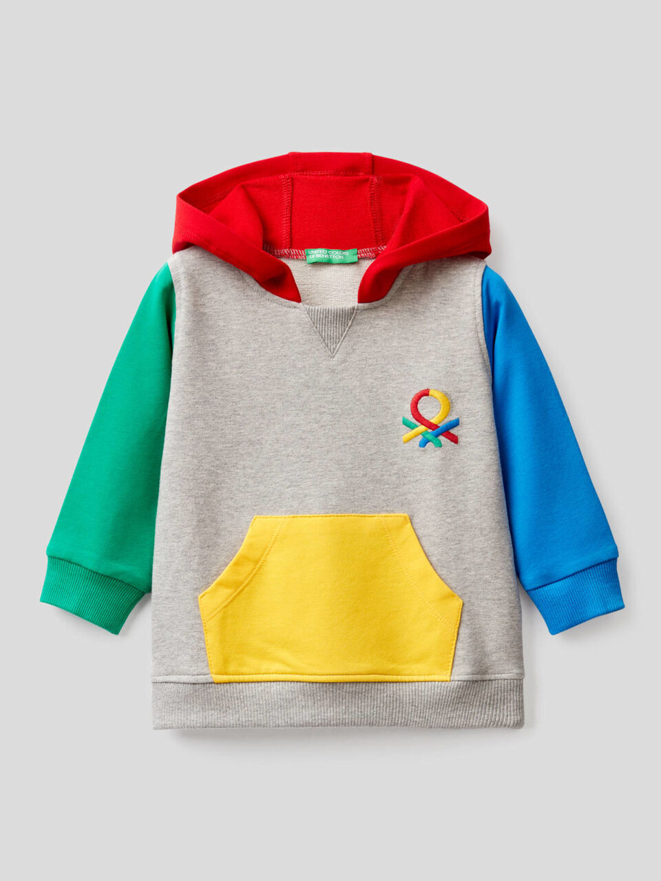 Sweatshirt aus elastischer Bio-Baumwolle mit Kapuze image number 1