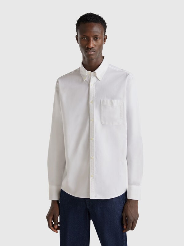 Button-Down-Hemd mit normaler Passform Herren