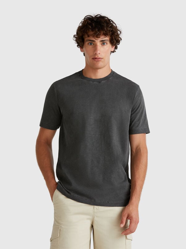 Leichtes dunkelgraues T-Shirt Herren