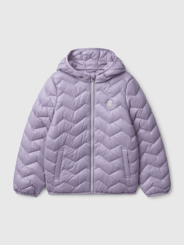 Wattierte Jacke mit Kapuze Mädchen