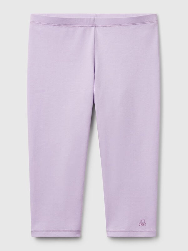 Knielange Leggings aus Stretch-Baumwolle Mädchen