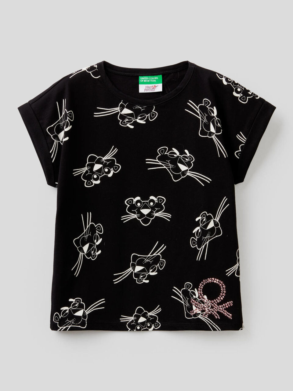 T-Shirt Rosaroter Panther aus 100% Baumwolle image number 1