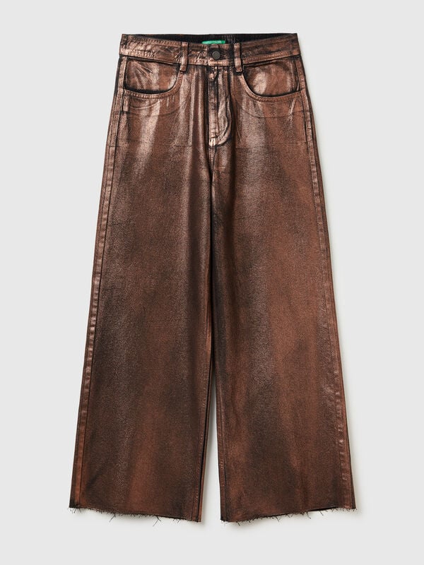 Jeans mit laminiertem Effekt Jeans mit laminiertem Effekt Damen