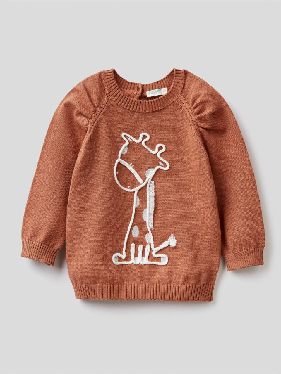 Pullover aus reiner Baumwolle mit Stickerei image number 1