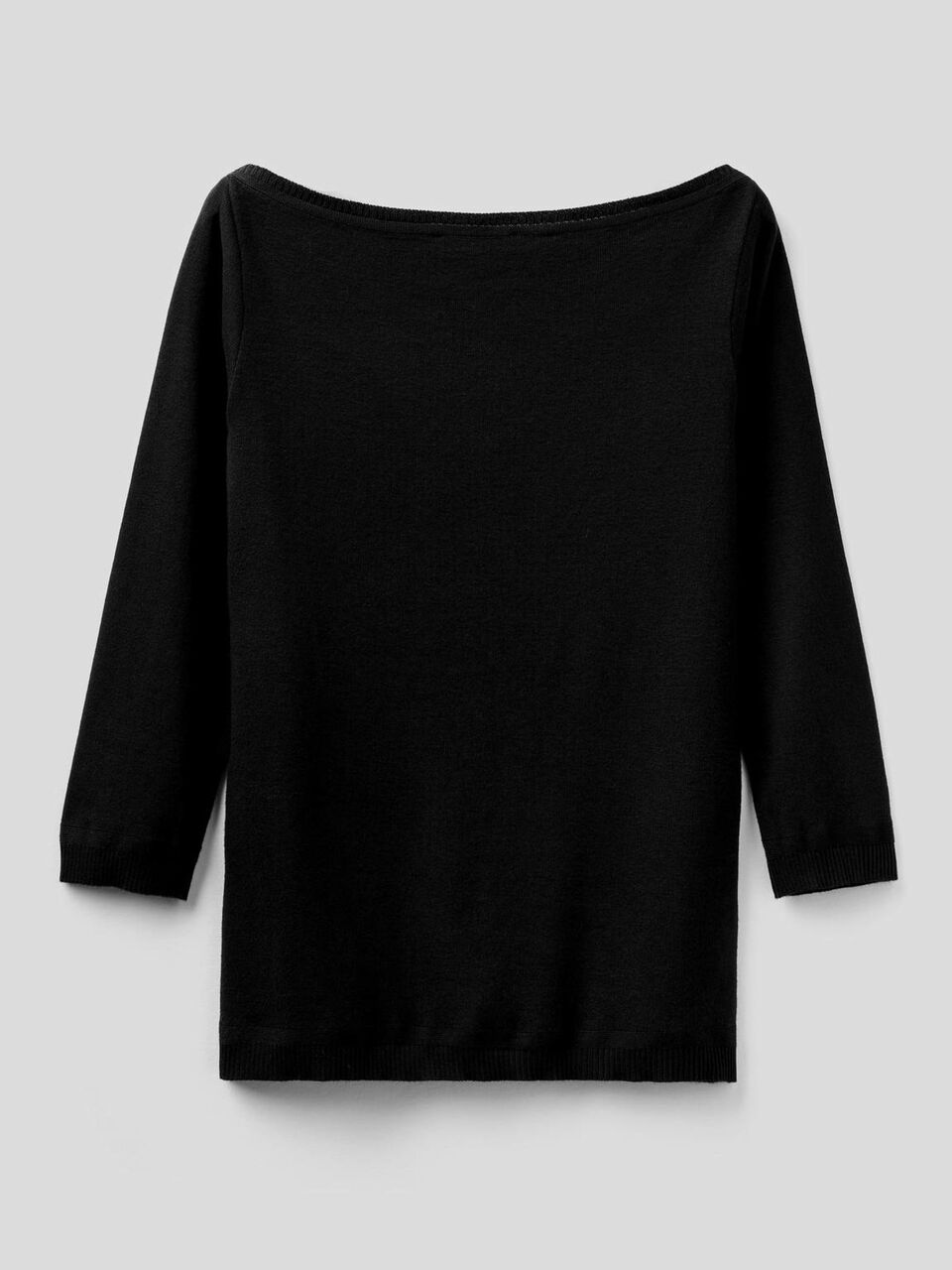 Pullover aus 100% Baumwolle mit U-Boot-Ausschnitt image number 2