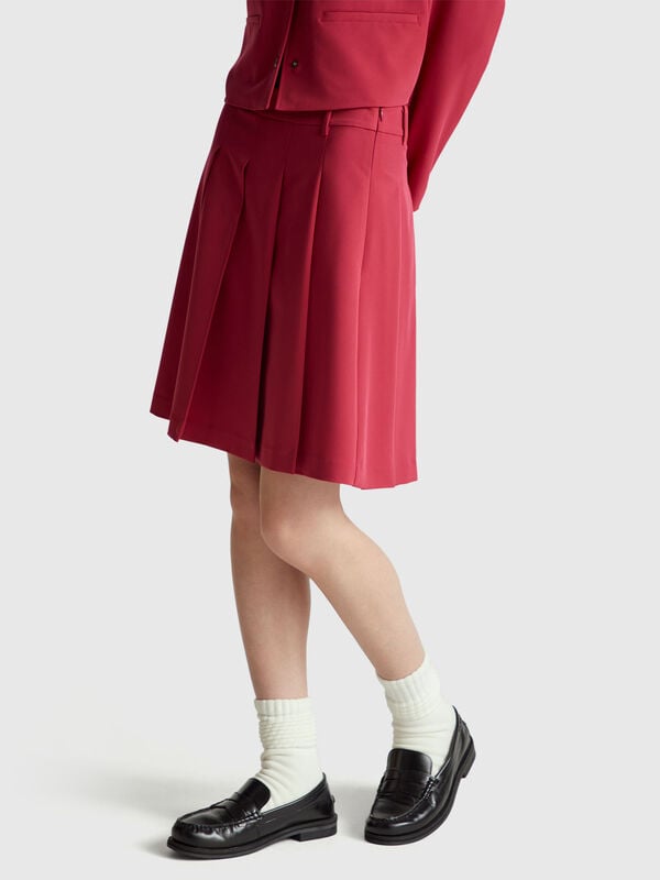 Plissierter Minirock Damen