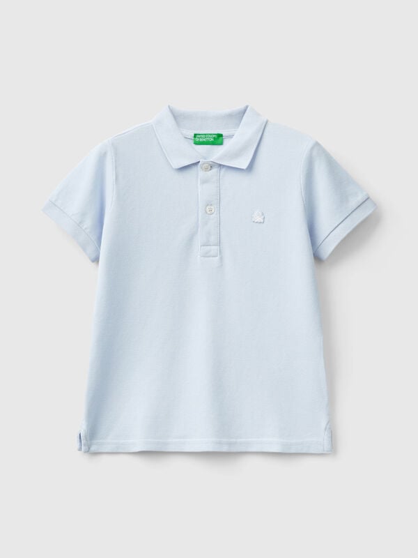 Poloshirt mit kurzen Ärmeln aus reiner Baumwolle Jungen