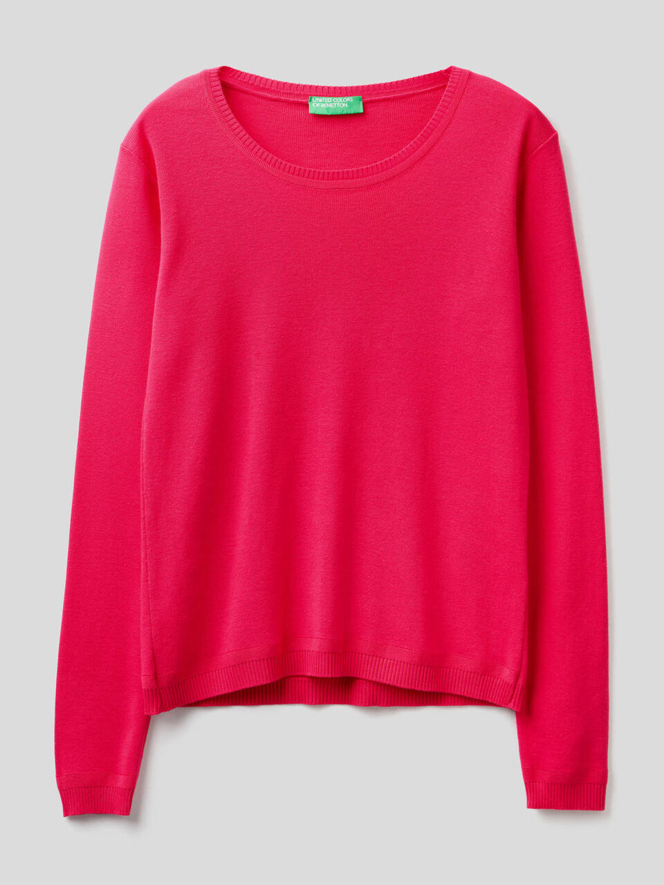 Pullover aus reiner Baumwolle mit Rundausschnitt image number 1