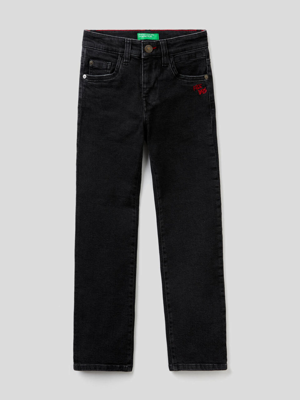 Slim-Fit-Jeans mit Stickerei image number 1