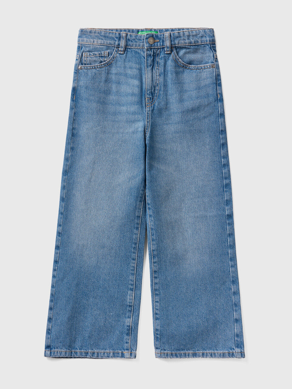 Wide-Fit-Jeans mit hohem Bund