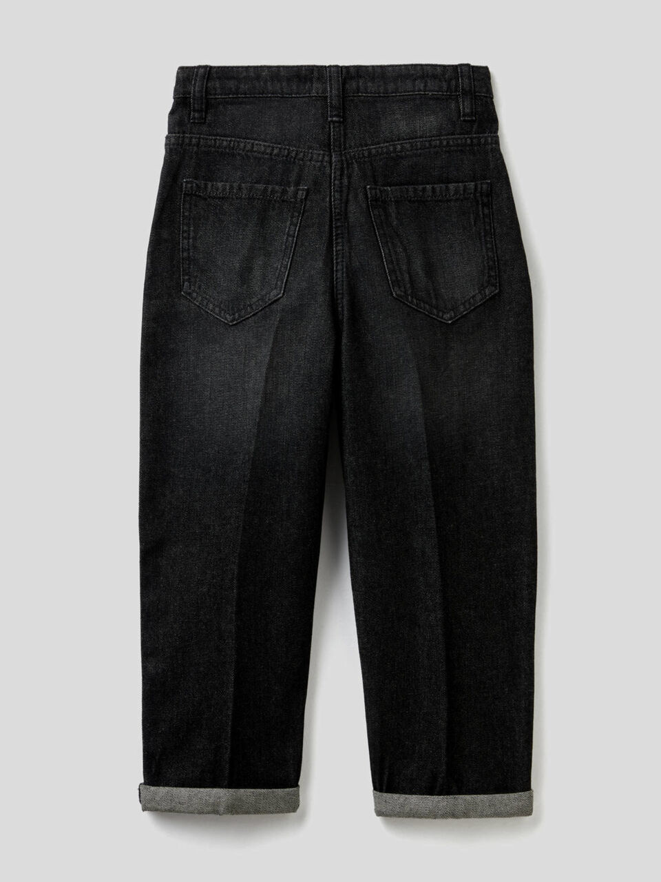 Mom-Fit-Jeans aus Denim in 100% Baumwolle image number 2
