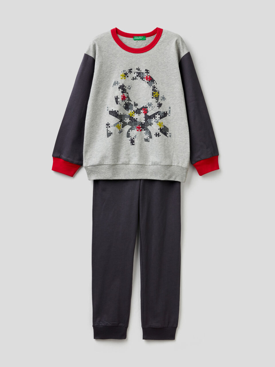 Pyjama aus 100% Baumwolle mit Print image number 1