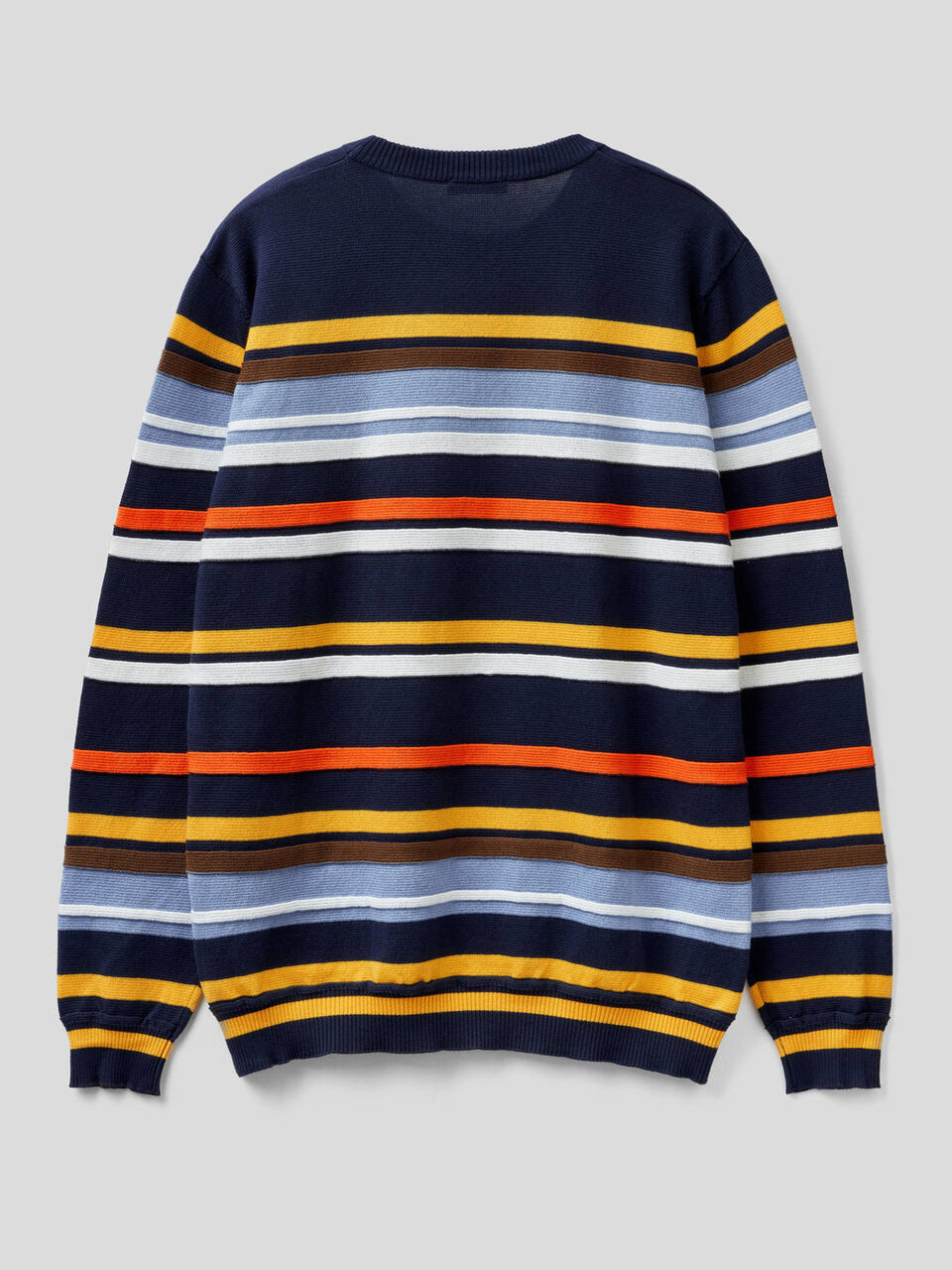 Gestreifter Pullover aus 100% Baumwolle mit warmer Haptik image number 2