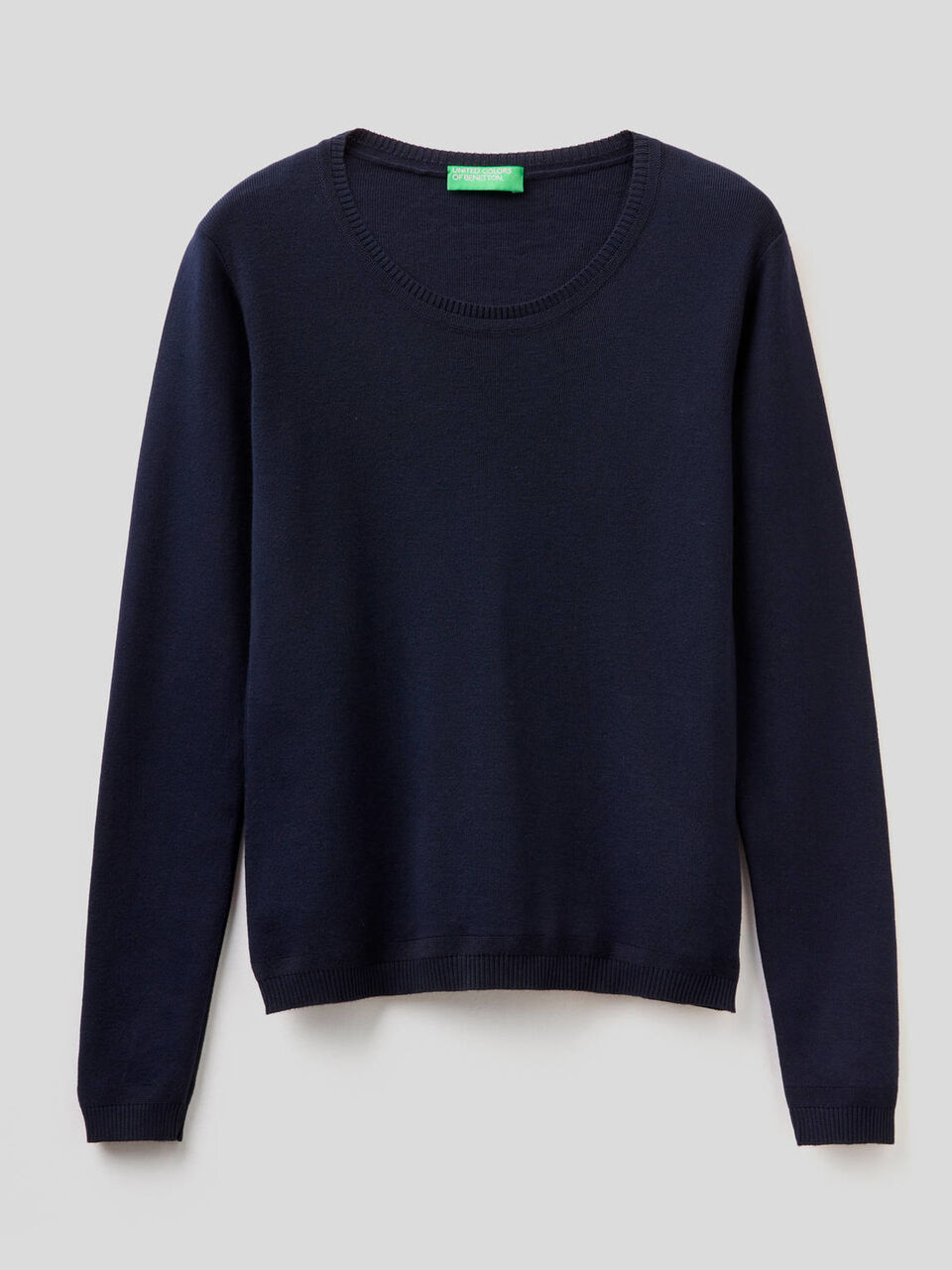 Pullover aus reiner Baumwolle mit Rundausschnitt image number 1