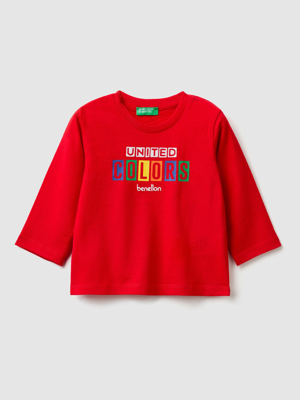 T-Shirt aus warmer Baumwolle mit Logo image number 1