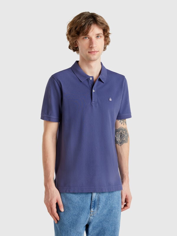 Polo slim fit in Blau Herren