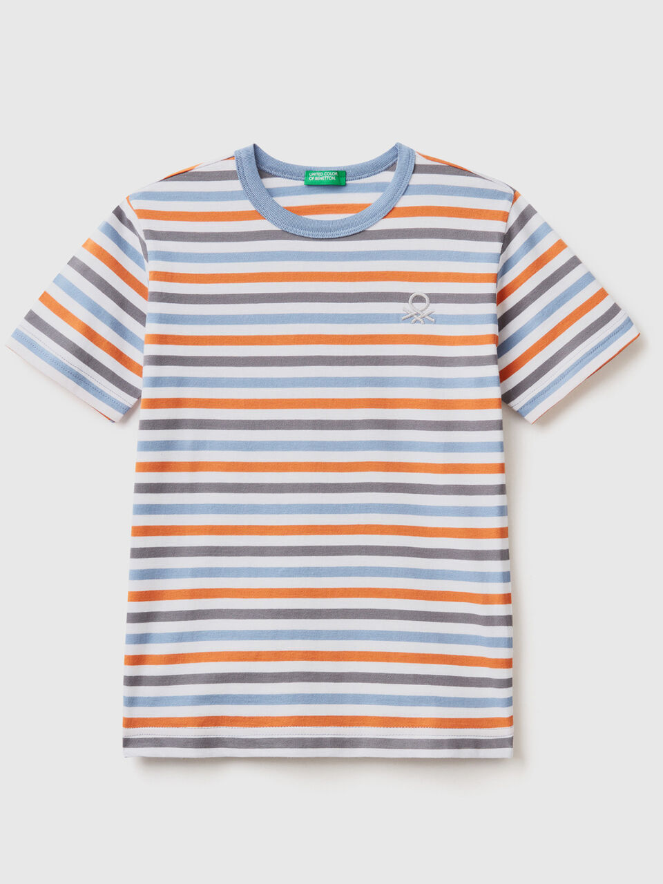 Gestreiftes Shirt in 100% Baumwolle image number 1