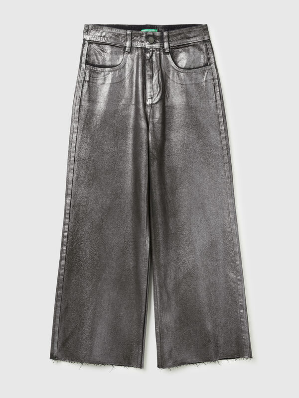 Jeans mit laminiertem Effekt Jeans mit laminiertem Effekt Damen
