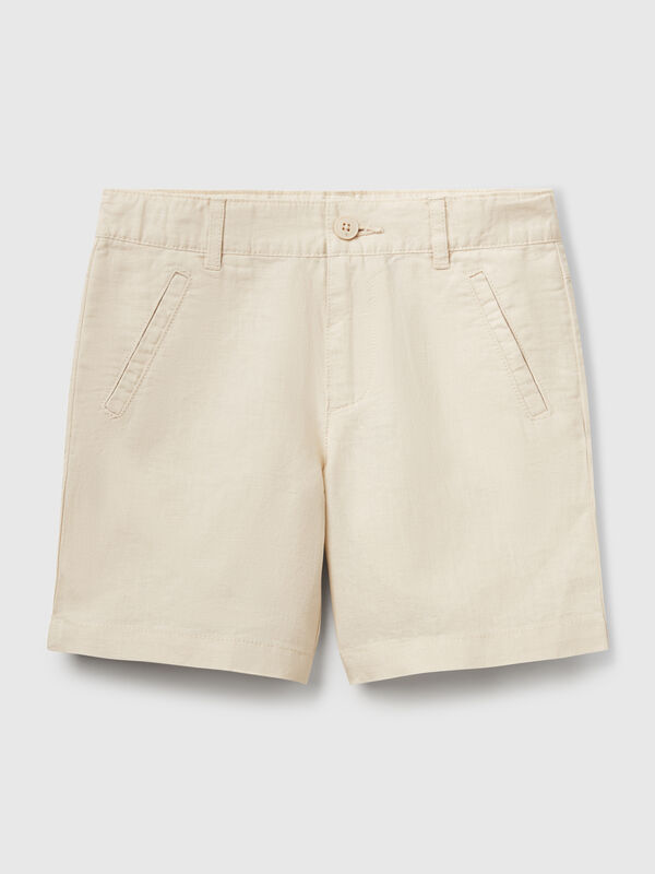 Shorts aus Leinenmischung Jungen