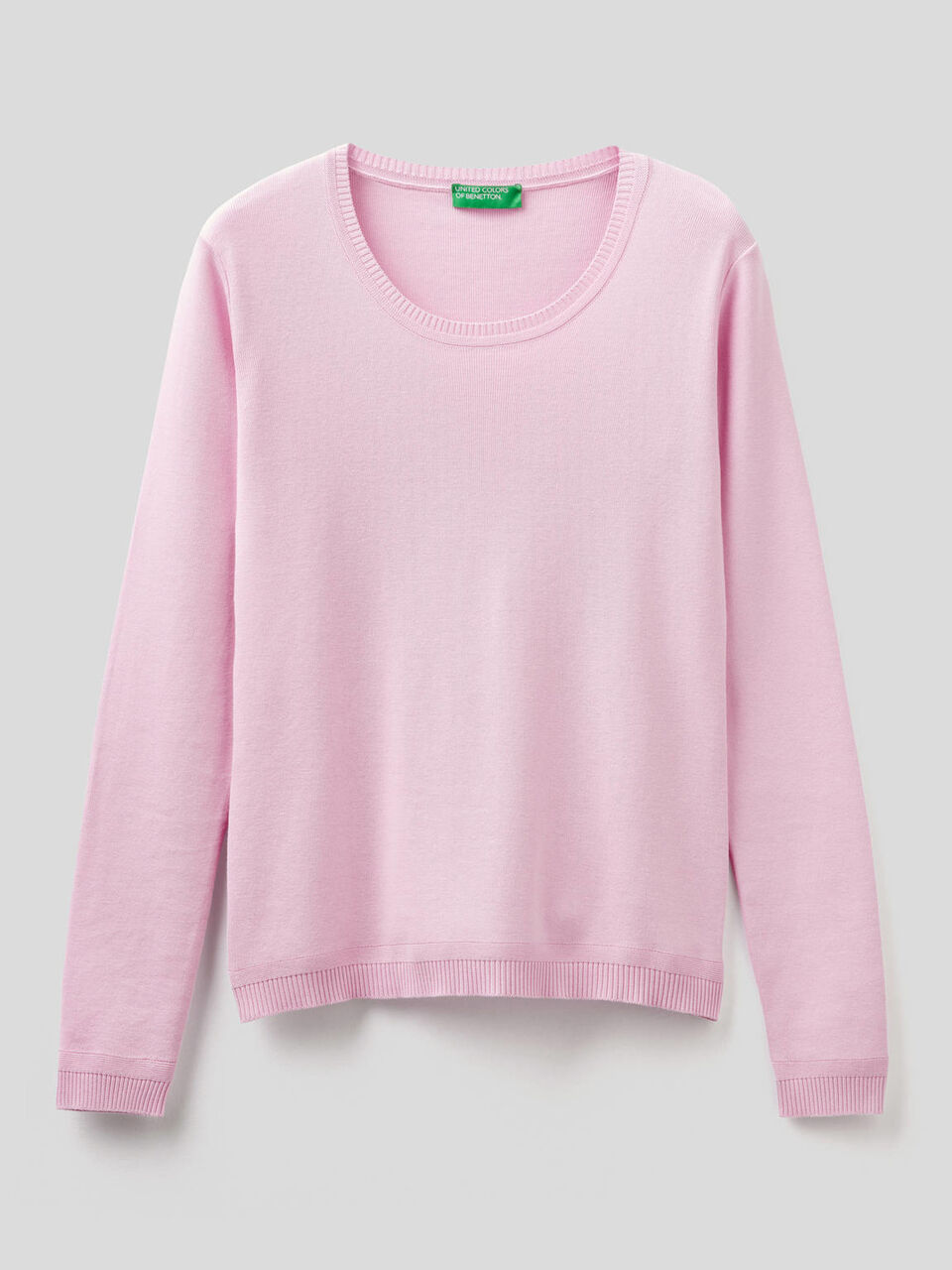 Pullover aus reiner Baumwolle mit Rundausschnitt image number 1