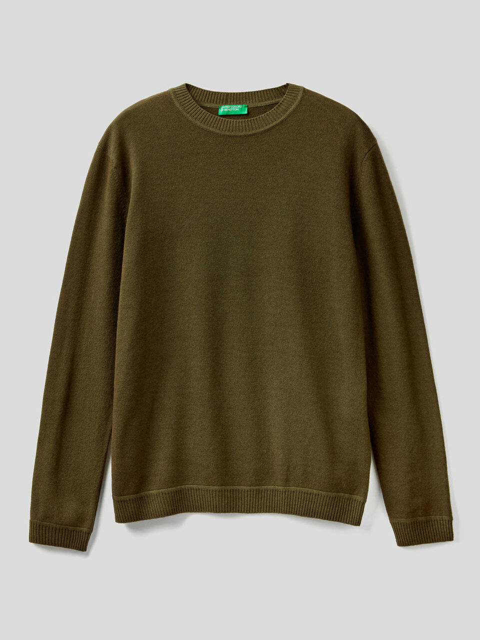 Pullover aus einer Wollmischung mit Rundausschnitt image number 1