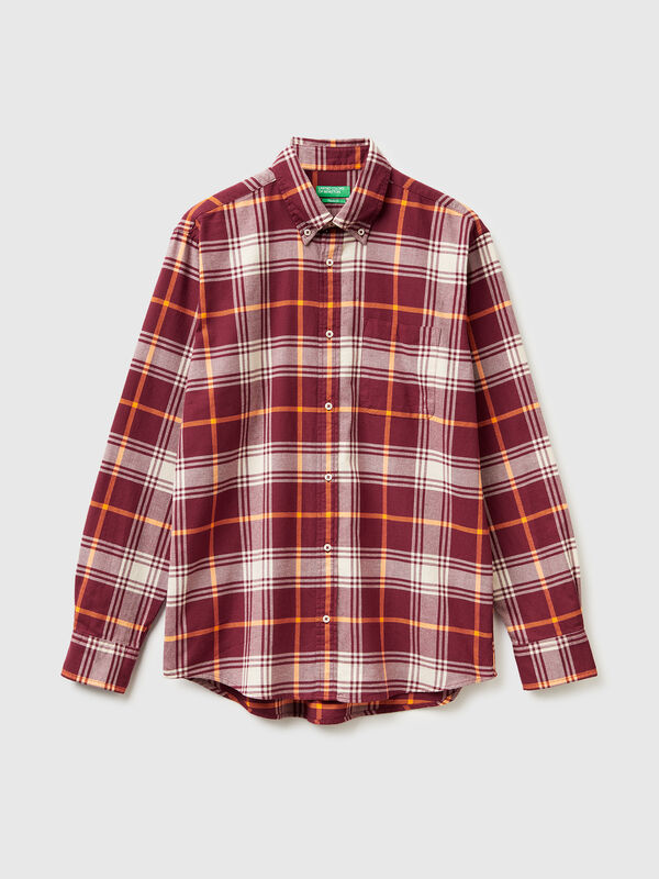 Flanell-Button-Down-Hemd Herren