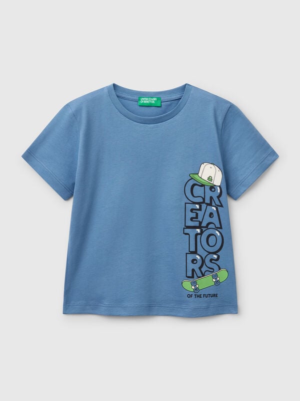 T-Shirt aus Baumwolle mit Aufdruck Jungen