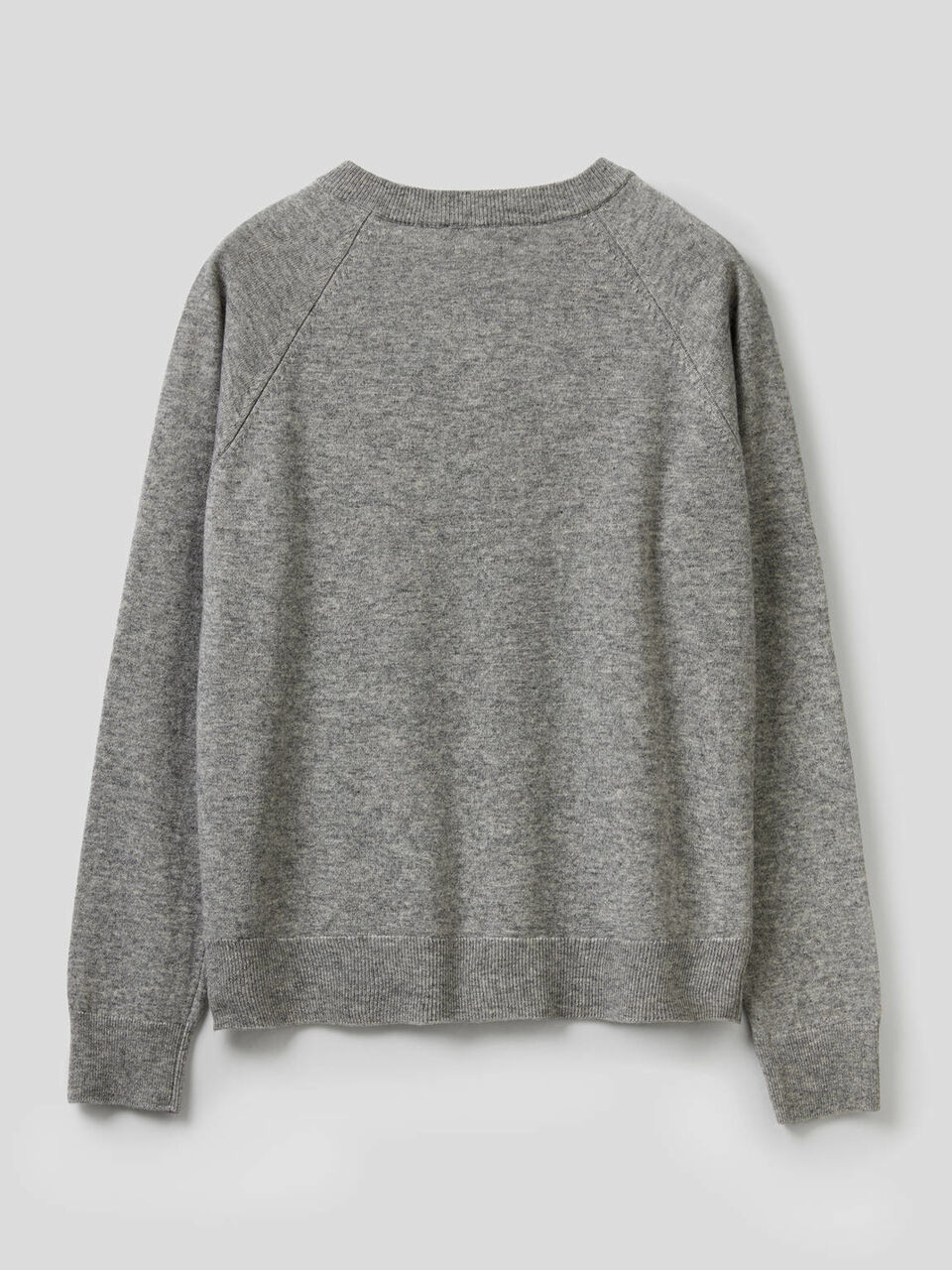 Strickjacke mit Rundausschnitt in einer Mischung aus Wolle und Cashmere image number 2