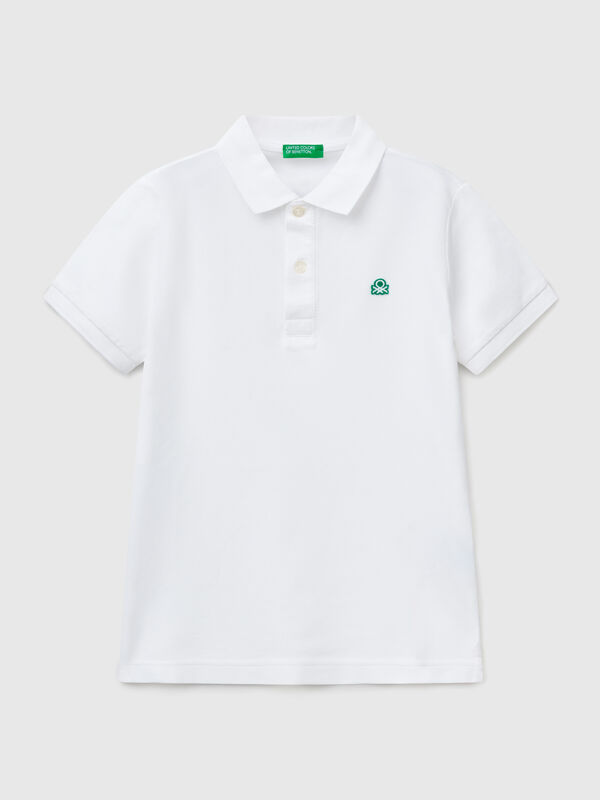 Slim Fit Poloshirt aus reiner Baumwolle Jungen