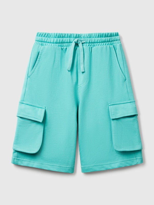 Leichte Fleece-Cargoshorts Jungen
