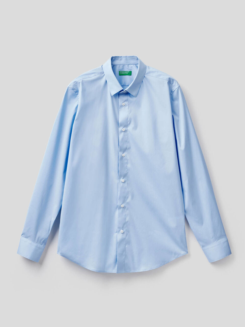 Einfarbiges Slim-Fit-Hemd image number 1