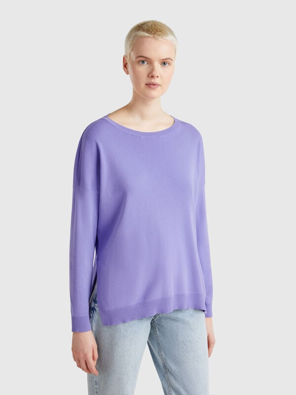 Over-Fit-Pullover aus Baumwolle Damen